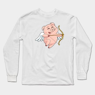 Pig Cupid Long Sleeve T-Shirt